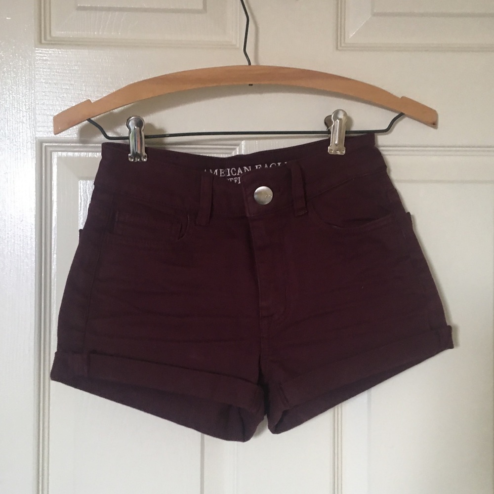 American Eagle Maroon Shorts